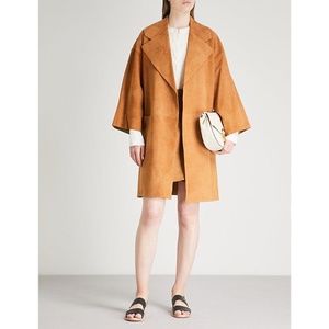 THEORY Oversized Cropped Sleeve Coat, Size S/P